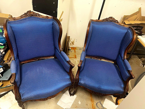 Pair rococo solid blue - solid,