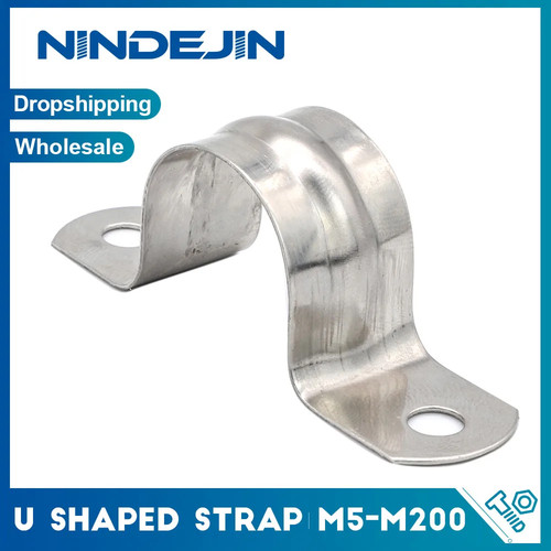 Stainless steel pipe clamps - steel, u