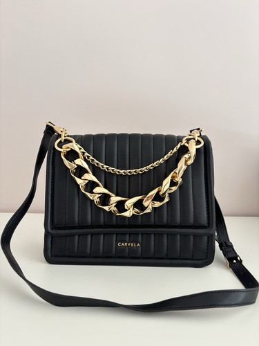 Carvela black quilted - black, faux