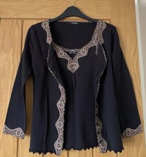 Planet Black Twin Set ~ Camisole & Cardigan ~ Stretch Cotton ~ Size XS ~ BNWOT