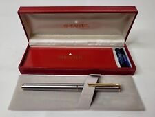 SHEAFFER PRELUDE White Dot Stainless Steel Fountain Pen w/ Original Box & Paper
