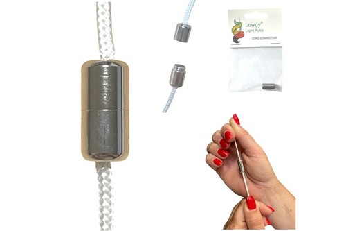 Slimline metal silver cord - slimline, metal-