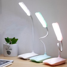 USB Dimmable Reading LED Light Desk Table Reading Lamp Touch Study Night Light