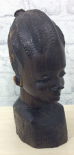 Wooden Carved Sculpture Of An African Woman's Head (SW112L)