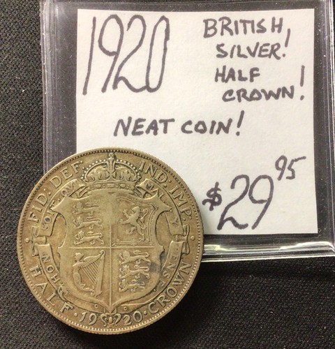 1920 british silver half - british, silver!