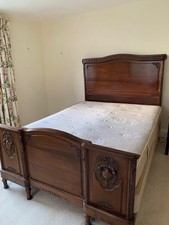 Stunning Antique Mahogany King Size Bed