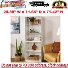 71" Tall Adjustable 5-Shelf