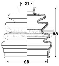 Drive Shaft Bellow Kit Fits MG