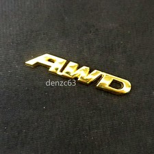 1x Small Chrome Gold AWD Metal
