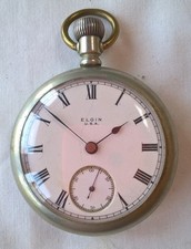 18s elgin jewel pocket - elgin, 7-jewel