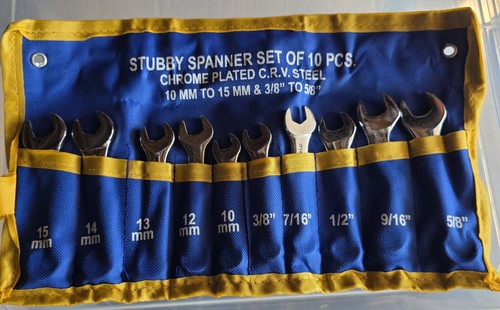 10pc stubby spanner set - 10pc,