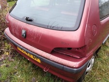 Peugeot 106 Rear Bumper S2 in Diablo Red