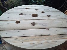 Table Top Ready For Stain Cable Reel Top (90cm)  WITHOUT LEGS Free delivery 