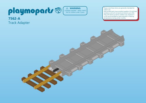 Playmobil 7562 track adapter - playmobil,