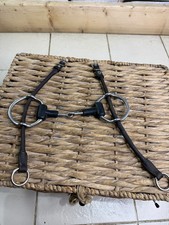 S/H 5 1/2” Cheltenham Running Gag Bit & Jeffries Leather Cheeks