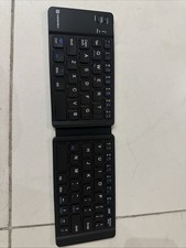 Portronics Bluetooth Wireless Foldable Keyboard Black UK QWERTY
