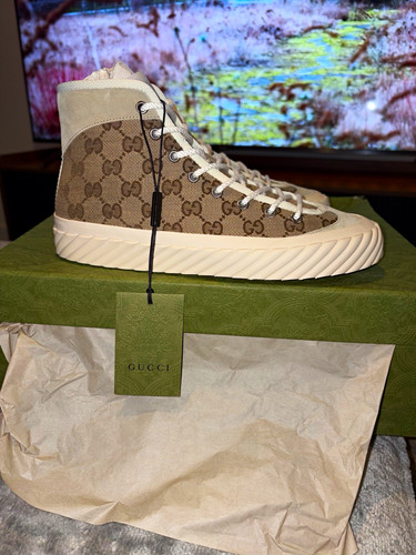 Gucci canvas high top - gg, high-top