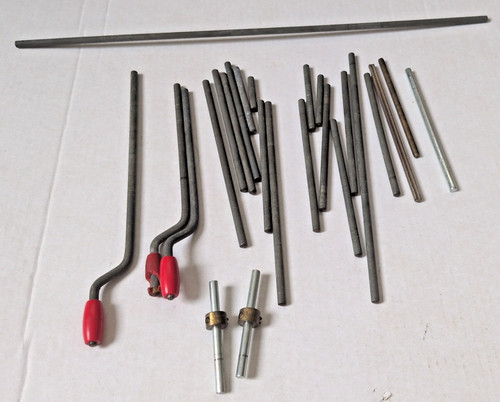 Vintage meccano axles rods - meccano,