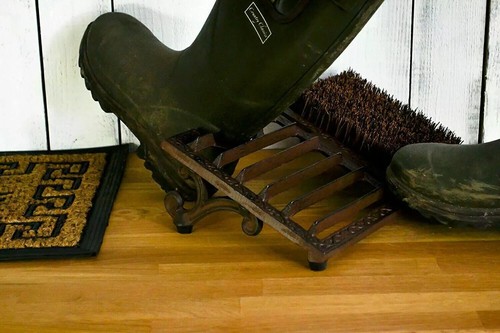 Cast iron boot scraper - cast, jack