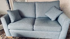 Sofa Bed and 2 Chairs Blue