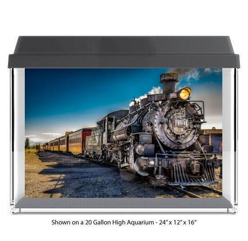Vintage steam train polyester - vintage,