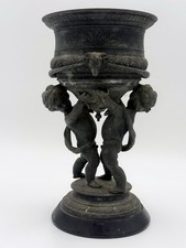Lead Putti Cherub Figures Urn Flower Pot Planter 19th Century Crowther and Son??