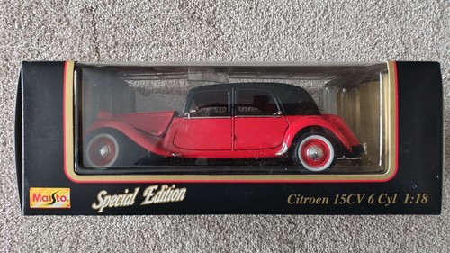 Maisto 1952 red black - black, citroen