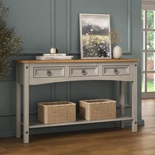Corona Console Table 3 Drawer