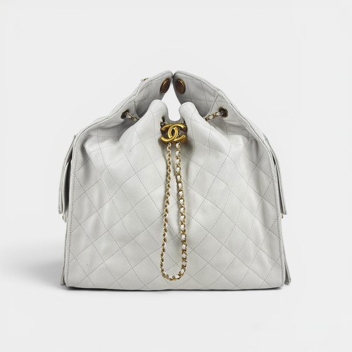 Chanel white quilted caviar - white,