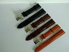 For Breitling Watch Genuine Leather Strap Band Clasp 18/19/20/21/22/24 tools