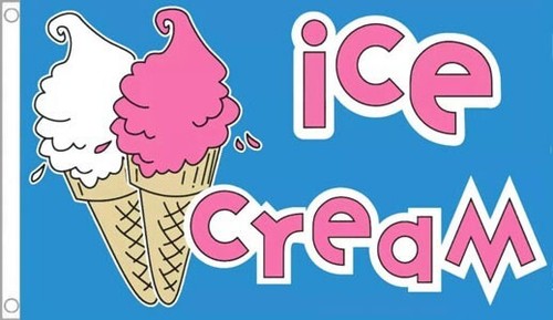 Ice cream flag 3 gelato - flag, 3'