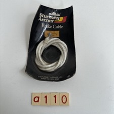 Fluted Brake Cable White  GKJ 112 58 1/2 X 54 Pear Nipple New Old Stock A110