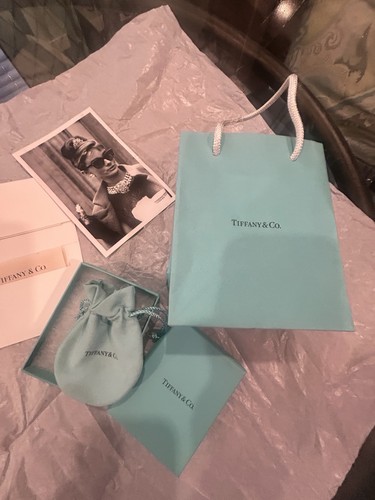 Tiffany gift bag with - gift, audrey