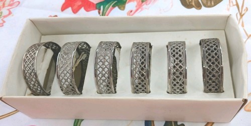 Retro florantal silver - retro, plated