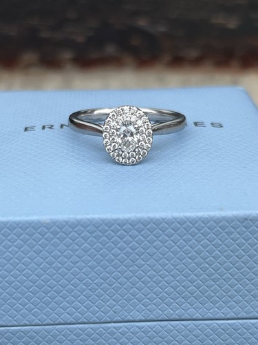 Platinum 50ct diamond oval - 0.50ct,