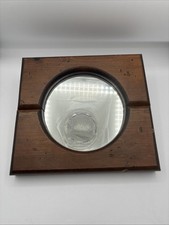 Vintage Wooden Porthole Mirror