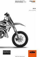 KTM 2023 - 65 SX - WORKSHOP SERVICE MANUAL REPRINTED