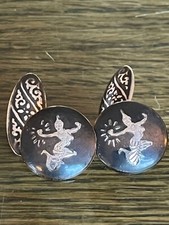 SIAM SILVER NIELLO CUFFLINKS