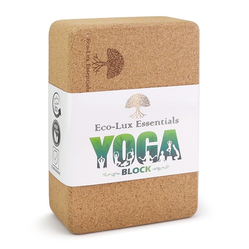 Eco lux cork yoga block - eco-lux,