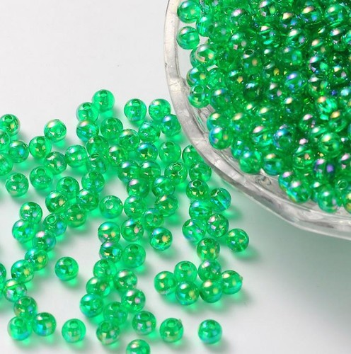 100 green 8mm acrylic - green,