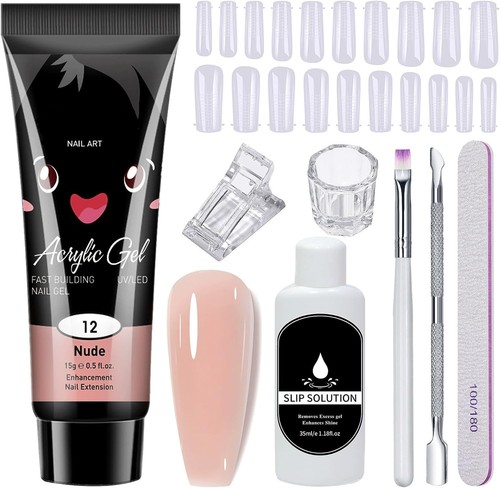 8pcs poly gel nail kit - poly,