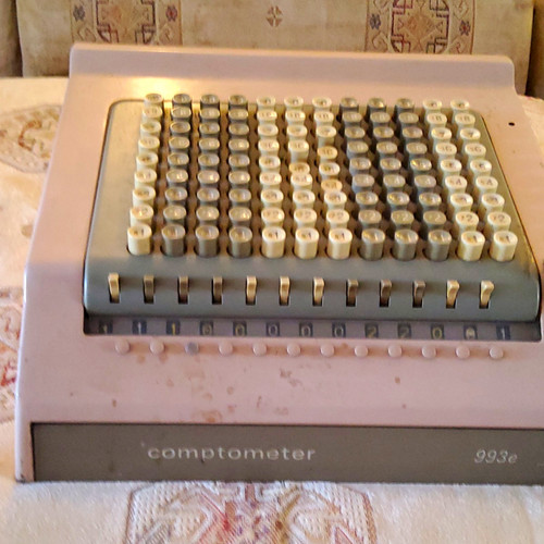 Comptometer 992e key - comptometer, key-driven