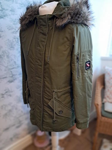 Superdry coat green - coat, parka