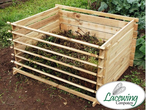 Wooden compost bin composter - bin,