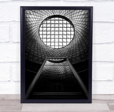Skylight Lines Elevator Shadow Light Circle Diamond Line Wall Art Print
