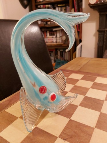 Vintage 20cm aqua blue - vintage,