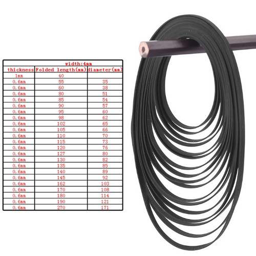 Turntable belt rubber flat - turntable,
