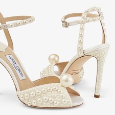 Jimmy Choo "Sacora" 100 Ivory