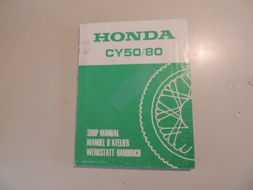 Workshop manual honda - workshop, cy