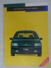 Renault Clio 1994 brochure - Be Bop!, Baccara, RSi, 16V, RL Prima,RN, RT.10 page